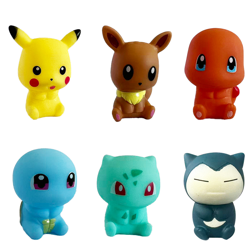 Baby Products For Bathing - 6 adet Pokemon banyo oyuncakları Pikachu