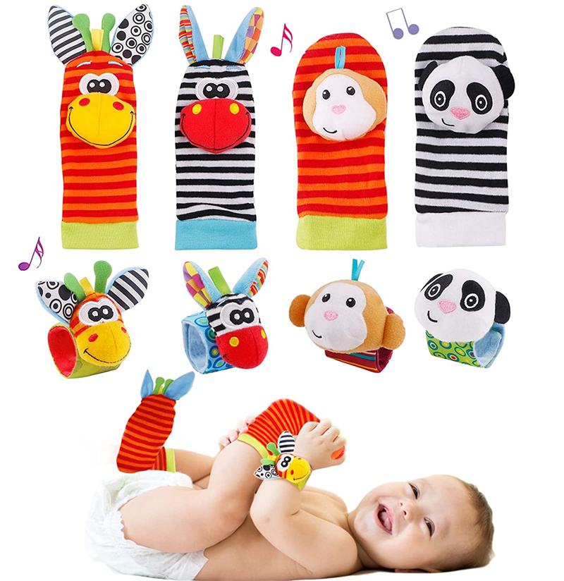 Baby Rattle Toy Set - Bebek Çorap Çıngırak Oyuncaklar Bebekler için