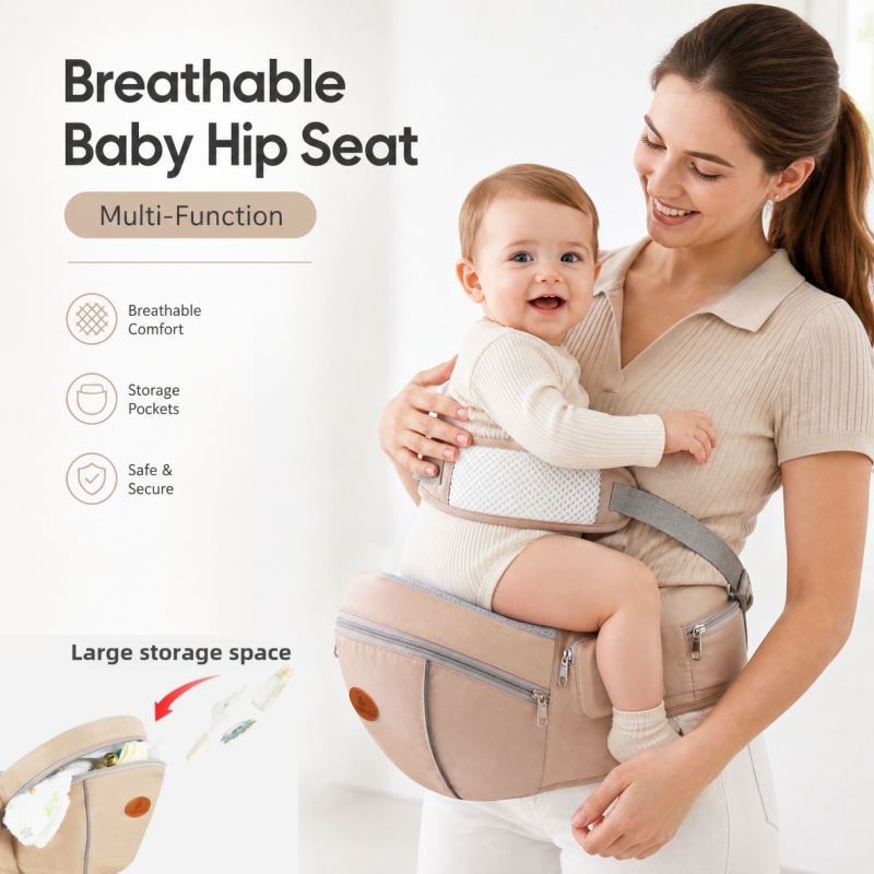 Ergonomic Baby Carrier - Ergonomik Nefes Alabilen Bebek Kalça Taşıyıcısı