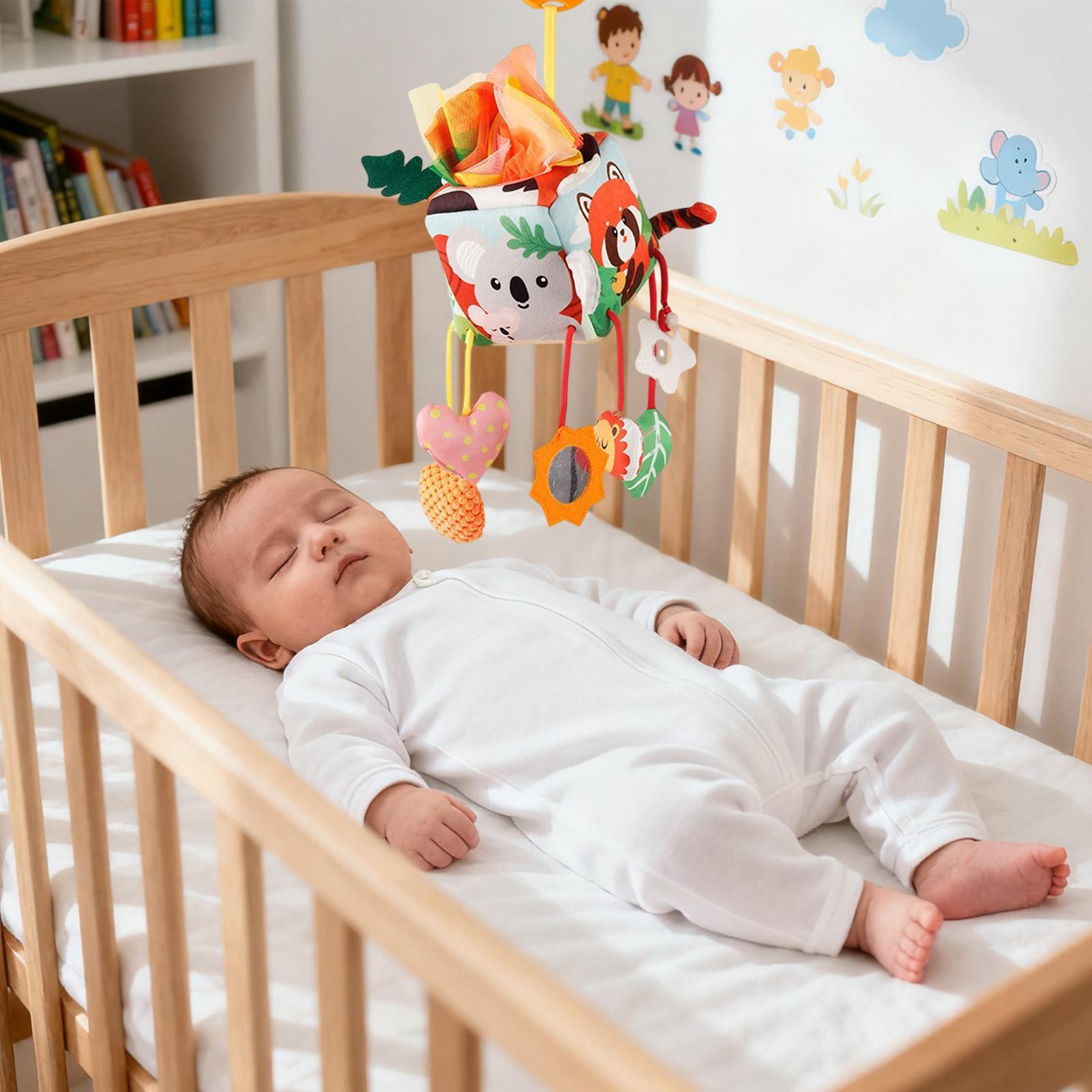 Baby Rattle Toy Set - Araba Koltuğu Oyuncakları Bebek Peluş Ses
