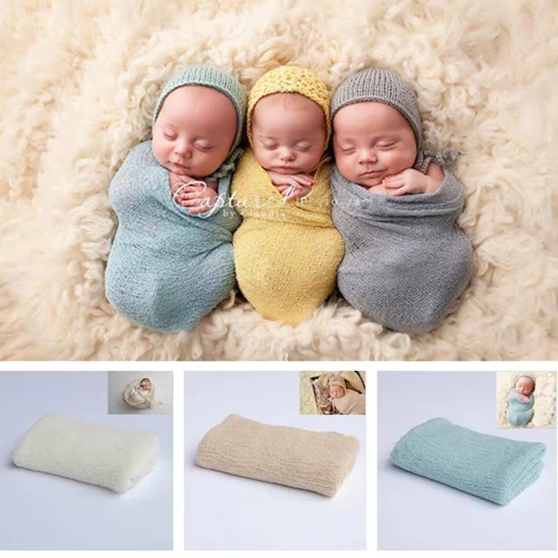 Baby Swaddle Blanket - 40*150 cm Yenidoğan Fotoğraf Sahne Yumuşak
