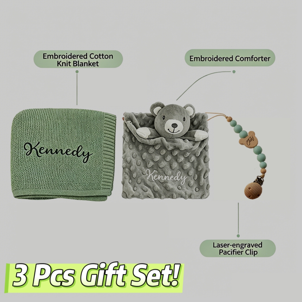 3 Parça Kişiselleştirilmiş İşl - Baby Swaddle Blanket incelemesi ve fiyatı