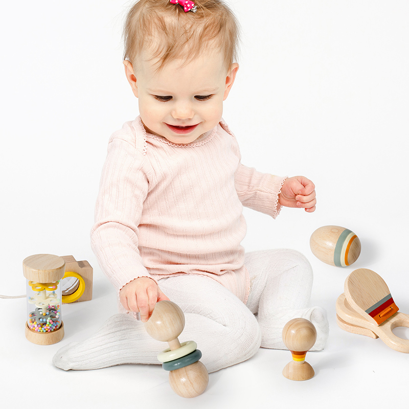 Montessori Ahşap Oyuncaklar 7  - Baby Rattle Toy Set incelemesi ve fiyatı