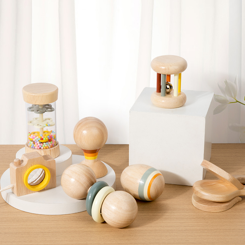 Montessori Ahşap Oyuncaklar 7  - Baby Rattle Toy Set incelemesi ve fiyatı